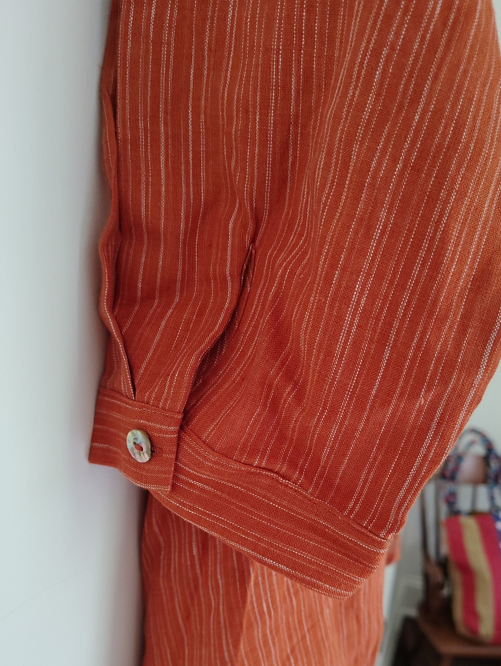 NWT Lintico 100% Linen Round Neck Artistic Stripe Top FLORENCE - Picture 11 of 15